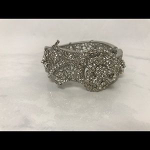 Rose Crystal Bangle Bracelet